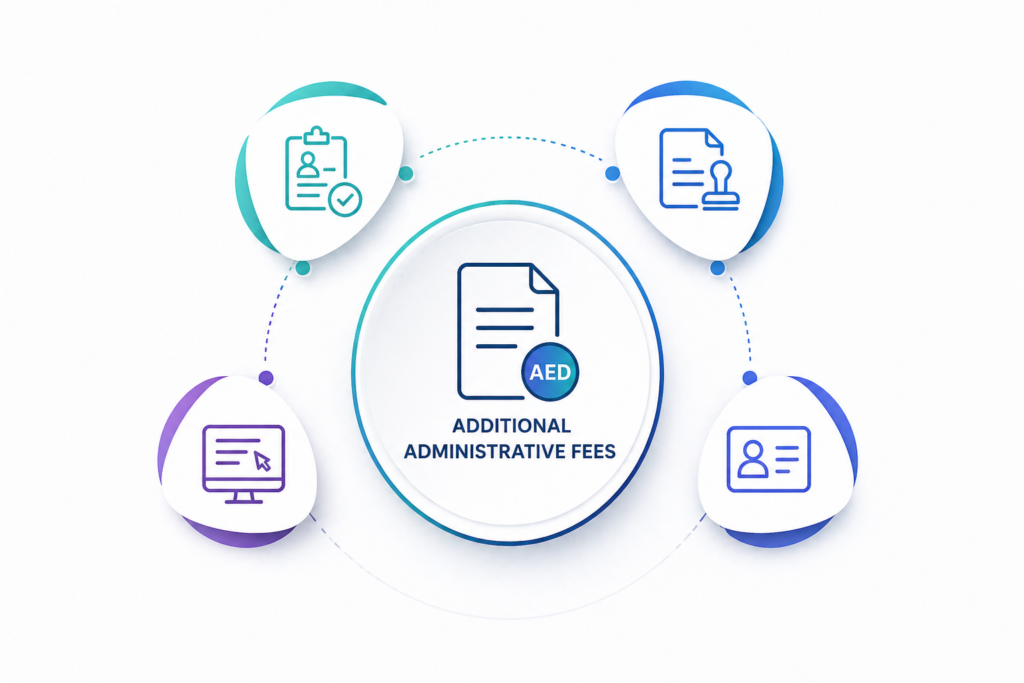 Dubai property registration administrative fee breakdown for apartments and land plots
