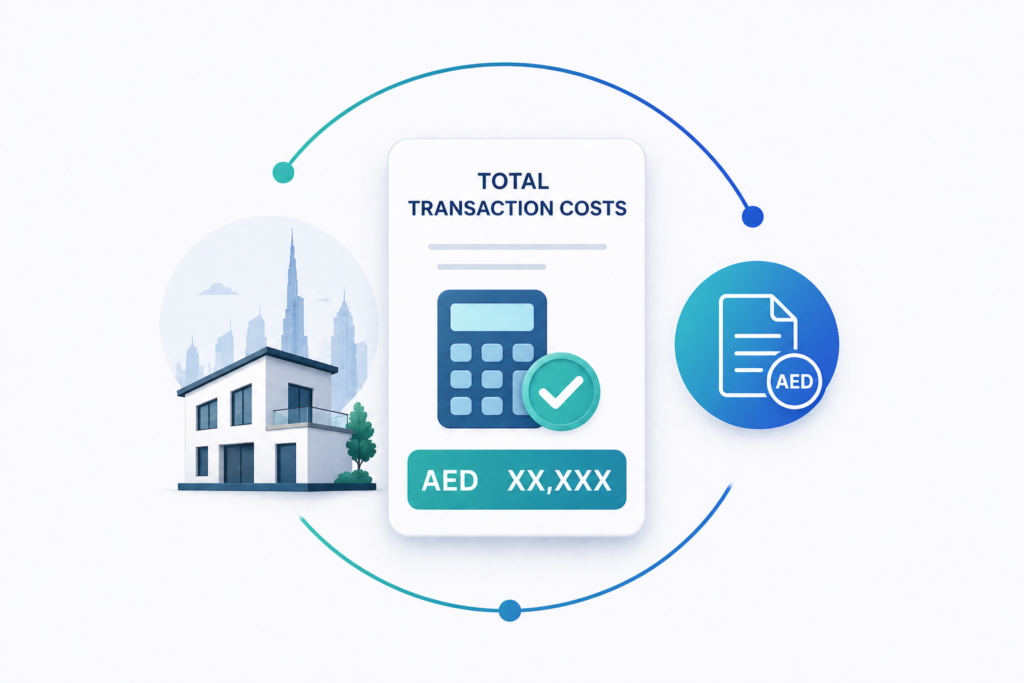 Complete Dubai property transaction cost breakdown for a 1.5 million AED purchase